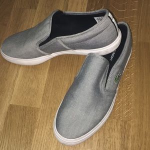 Men’s Lacoste Slip On Shoes Size 9.5(worn 4 times)